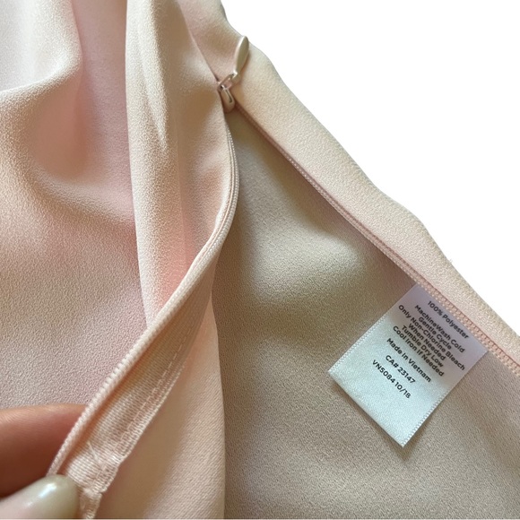 NWT Talbots Womens Pale Pink Blouse Top Cutouts Long Sleeved Zip Side size 3X - Picture 7 of 12